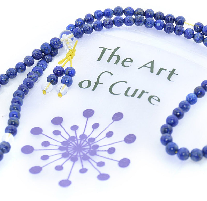 Healing Jewelry & Mala meditation beads (108 beads on a strand) Lapis - Adult Healing - The Art of Cure