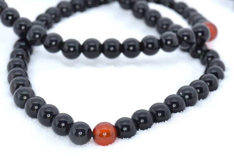 Healing Jewelry & Mala Meditation Beads (108 beads on a strand) Obsidian - Adult Healing - The Art of Cure