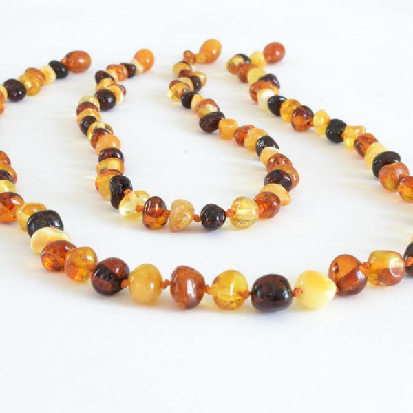 Multicolored Mom & Baby Set Baltic Amber Baby Teething Necklace (rare) The Art of Cure™ Direct - Adult Healing - The Art of Cure