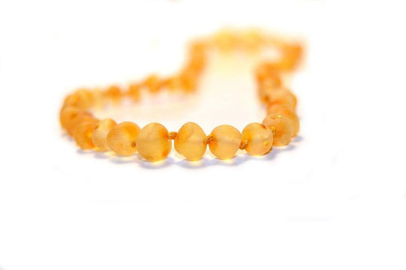 (17in) The Art of Cure Baltic Amber Necklace - Raw Round Butterscotch - Anti-inflammatory -  - The Art of Cure