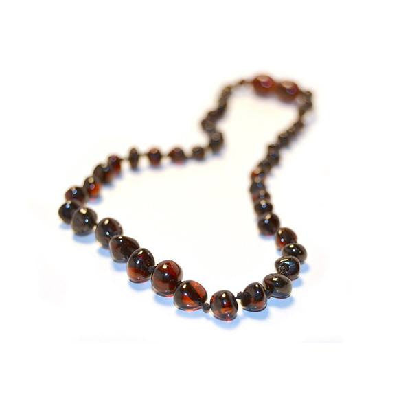 (25in) Certified Baltic Amber Adult Necklace - Cherry -  - The Art of Cure