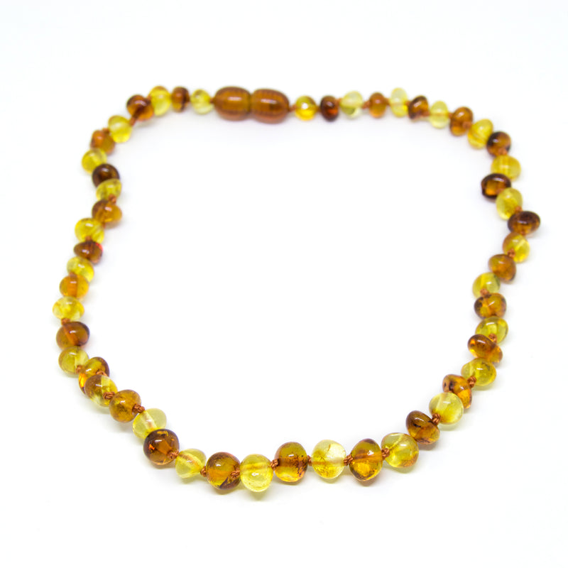 (17in) 1x1 Certified Baltic Amber Necklace - Anti-Inflammatory -  - The Art of Cure