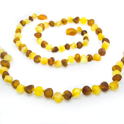 (17in) Certified Baltic Amber Necklace - Raw Honey/Lemon -  - The Art of Cure