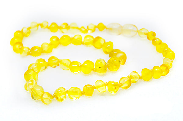 (12.5in) Certified Baltic Amber Teething Necklace for Baby - Lemon -  - The Art of Cure