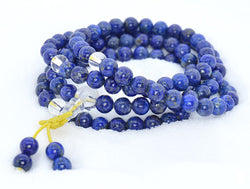 Healing Jewelry & Mala meditation beads (108 beads on a strand) Lapis - Adult Healing - The Art of Cure