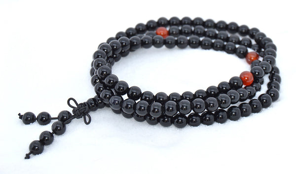 Healing Jewelry & Mala Meditation Beads (108 beads on a strand) Obsidian - Adult Healing - The Art of Cure