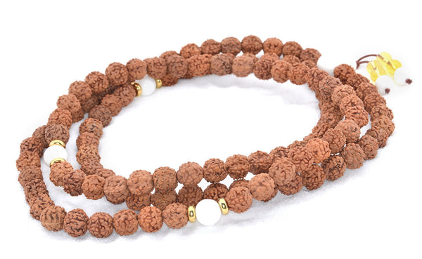 Healing Jewelry & Mala Meditation Beads (108 beads on a strand) Rudraksha Beads - Adult Healing - The Art of Cure